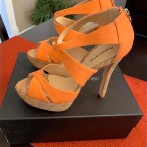 Alexandre Birman Orange Strappy Sandal